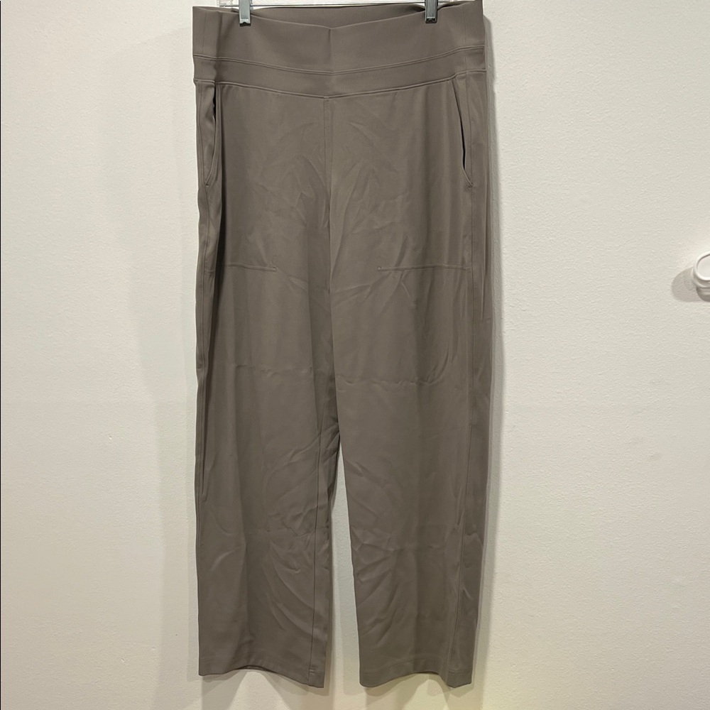 Athleta Taupe Wide Leg Pant
